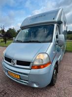 Mooie Renault MTM dubbelcabine paardenwagen! 2006!, Ophalen, Zo goed als nieuw, 2-paards trailer