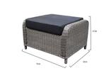 Toscane Bilboa voetenbank 60x74xH47 cm grijs, Tuin en Terras, Ophalen of Verzenden, Nieuw