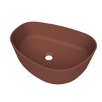 Arcqua Rocker Opbouw Waskom Organisch R 50x37 Mat Terracotta, Ophalen of Verzenden, Nieuw, Overige typen