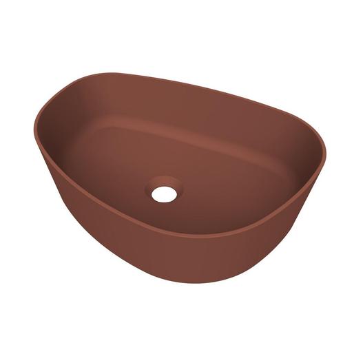 Arcqua Rocker Opbouw Waskom Organisch R 50x37 Mat Terracotta, Doe-het-zelf en Verbouw, Sanitair, Overige typen, Nieuw, Ophalen of Verzenden
