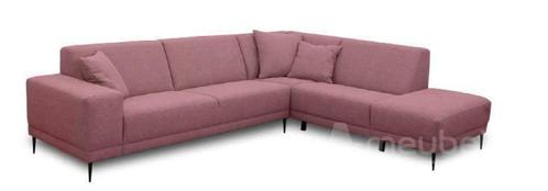 Hoekbank Mijdrecht - hoekbanken - Roze, Huis en Inrichting, Banken | Sofa's en Chaises Longues, Nieuw, Leer