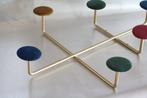 Kapstok - Metaal, Velours - Vintage velours knoppen