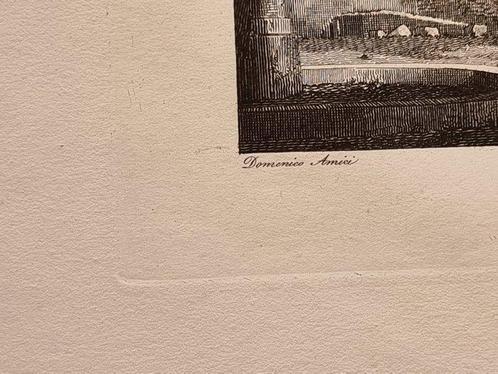 Domenico Amici (1808-1871) - Tavola N. 6 - Avanzi del Tempio, Antiek en Kunst, Antiek | Overige Antiek