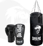 Super Pro Combat Gear Bokszakset - Zwart/Wit, Verzenden, Nieuw