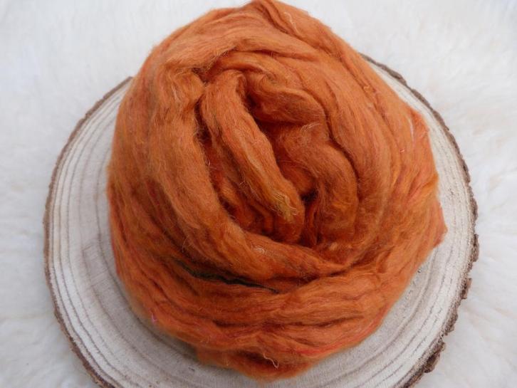 Sari zijde Mango Dream, Hobby en Vrije tijd, Spinnewielen en Spinnen, Overige typen, Nieuw, Ophalen of Verzenden