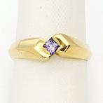 Ring - 18 karaat Geel goud Amethist, Nieuw