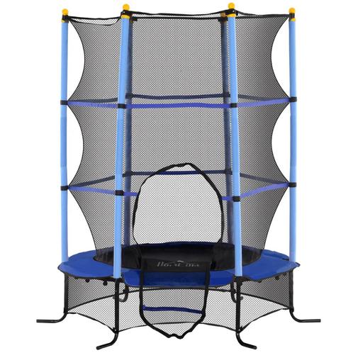 TRUUSK Kindertrampoline Ø163 Cm, Trampoline Met Veiligheidsn, Kinderen en Baby's, Speelgoed | Buiten | Trampolines, Nieuw, Verzenden