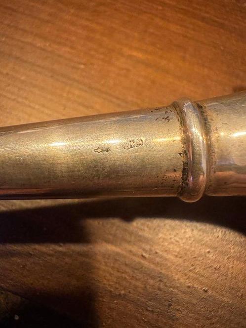 Kandelaar - Zilver - 2e gehalte kandelaar, Antiek en Kunst, Antiek | Goud en Zilver