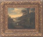 Victor de Grailly (1804-1889) Landschap met herders en vee, Antiek en Kunst