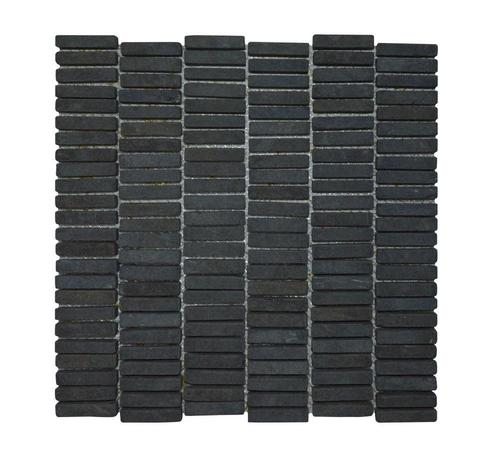 Mozaiek Parquet 1x4.8 30x30 cm Marmer Grey (Prijs per 0,99, Doe-het-zelf en Verbouw, Sanitair, Ophalen of Verzenden
