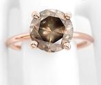Cocktailring - 14 karaat Roségoud - 3.07ct. tw. Diamant