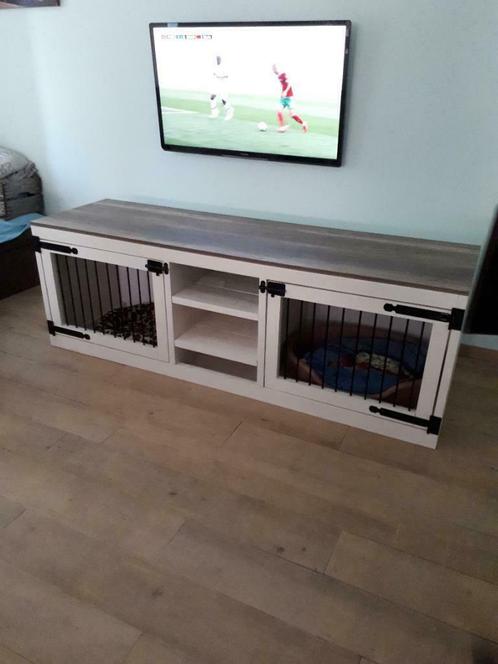 hondenbench steigerhout, Dieren en Toebehoren, Hondenhokken, 110 cm of meer, Nieuw, 65 tot 100 cm