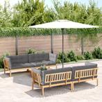 vidaXL 5-delige Loungeset pallet met kussens massief, Tuin en Terras, Tuinsets en Loungesets, Verzenden, Nieuw, Hardhout, Loungeset