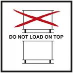 Do not load on top Sticker 100x100 mm - 1000 etiketten, Verzenden