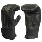 bokszak handschoenen koeleder, volledig elastische, zwart, Sport en Fitness, Vechtsporten en Zelfverdediging, Nieuw