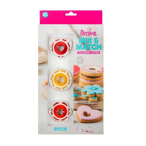 Koekjes Uitsteker Set Mix & Match 6-delig, Hobby en Vrije tijd, Taarten en Cupcakes maken, Nieuw, Verzenden