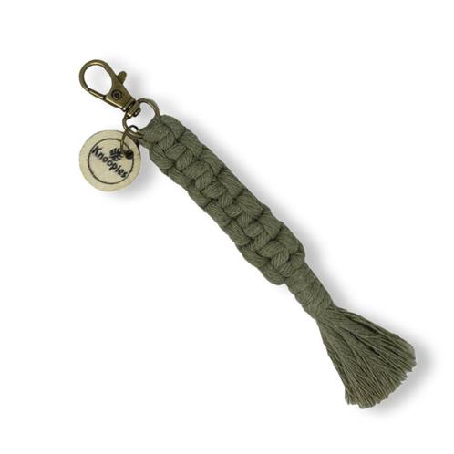 Macramé Sleutelhanger - Square Knots - Katoen - Macramé -, Verzamelen, Sleutelhangers, Nieuw, Overige typen, Ophalen of Verzenden