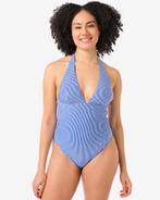 HEMA Dames badpak seersucker blauw, Kleding | Dames, Verzenden, Nieuw