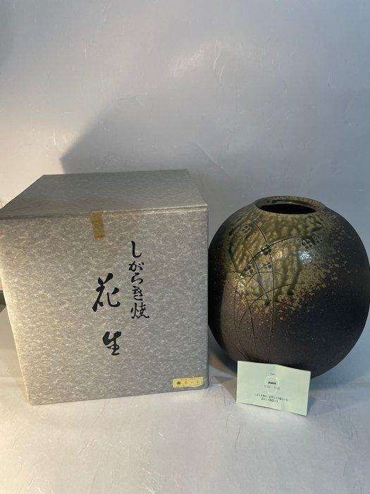 Vaas - Aardewerk, drip glaze - Japan - Shigaraki ware, Antiek en Kunst, Antiek | Overige Antiek
