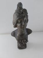 Julien Caussé - art nouveau - Buste, Cigale - 32 cm -