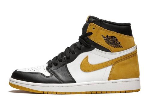 Air Jordan 1 Retro High OG Yellow Ochre - Maat 45 EU, Kleding | Heren, Schoenen, Ophalen of Verzenden