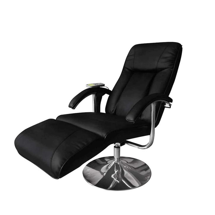 vidaXL Massagestoel kunstleer zwart, Sport en Fitness, Massageproducten, Nieuw, Verzenden