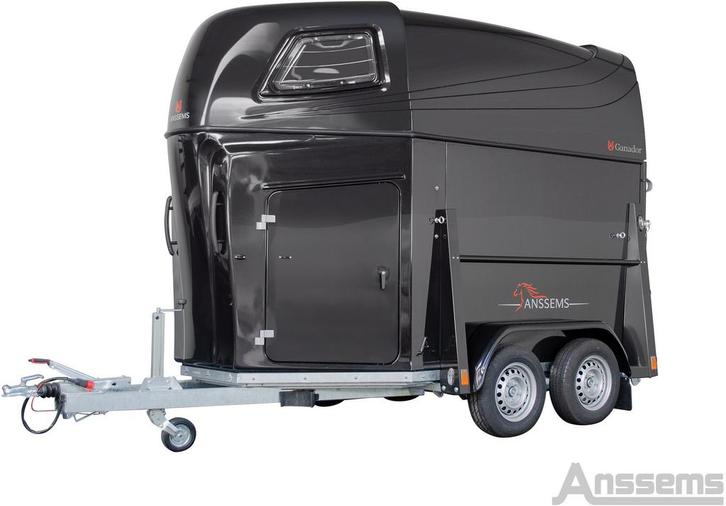 Anssems Trailer PTH 2300 Ganador - zwart metallic, Dieren en Toebehoren, Paarden en Pony's | Trailers en Aanhangwagens, Ophalen of Verzenden