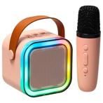 Ikonka Karaoke Set met Microfoon – Bluetooth USB LED, Ophalen of Verzenden, Nieuw