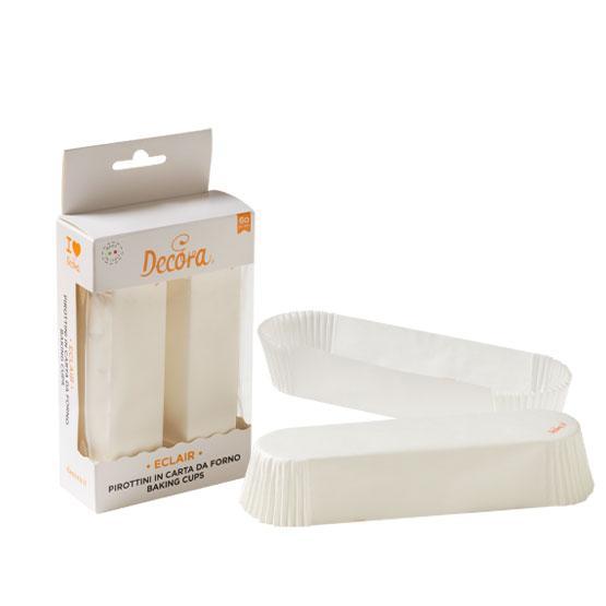 Caisse Wit Eclair 135x35x25(h)mm 60 stuks, Hobby en Vrije tijd, Taarten en Cupcakes maken, Nieuw, Verzenden