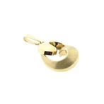 Gouden organische hanger (Hanger of bedel), Ophalen of Verzenden, Gebruikt, Goud, Overige merken