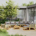 vidaXL 12-delige Loungeset met kussens massief acaciahout, Tuin en Terras, Verzenden, Nieuw, Hardhout, Loungeset