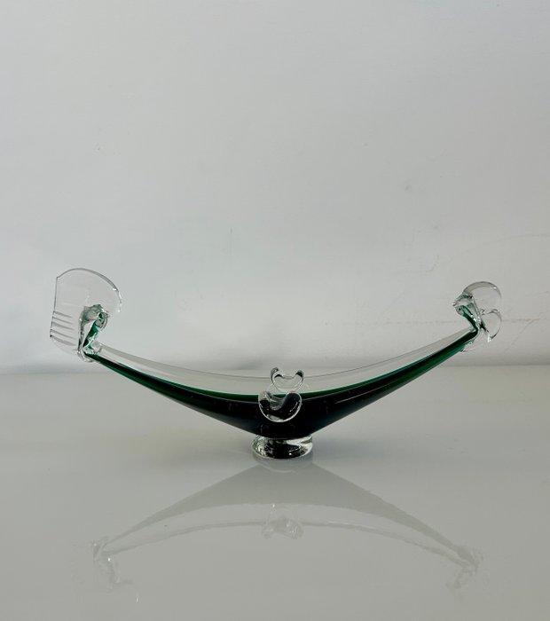 Asbak - Glas - Posacenere in gondelvorm van Murano-glas, Antiek en Kunst, Curiosa en Brocante