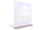 Partytent zijwand met raam | 2m breed | 2m hoog | PVC, Doe-het-zelf en Verbouw, Zeil en Folie, Ophalen of Verzenden, Nieuw, Zeil