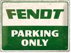 Fendt parking only reclamebord, Verzamelen, Merken en Reclamevoorwerpen, Ophalen of Verzenden, Nieuw