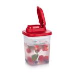 Tupperware Koelkastkan Vierkant 1 l Zonder filter, Ophalen of Verzenden, Nieuw, Rood