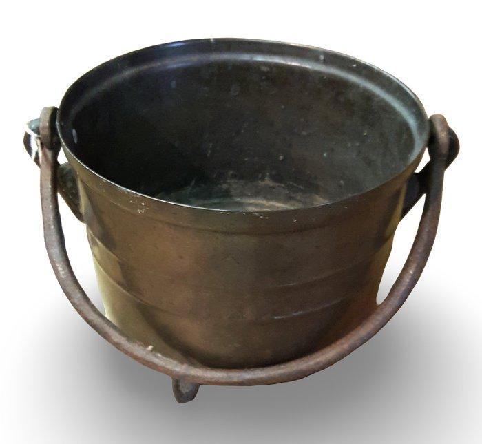 Kookpan - Brons - druif, Antiek en Kunst, Antiek | Overige Antiek