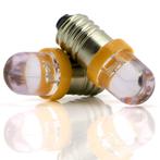E10 LED lamp - 12V - Geel, Ophalen of Verzenden, Nieuw