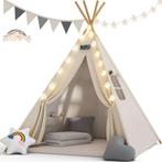 Tipi Speeltent Wit 160x120x120cm (Speelhuizen, Speelgoed), Kinderen en Baby's, Speelgoed | Speeltenten, Verzenden, Nieuw