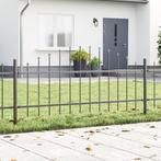 vidaXL Tuinhek met boog 3,4x0,75 m staal grijs, Tuin en Terras, Verzenden, Nieuw, IJzer