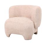 Fauteuil Loraine Chenille Beige | Japandi, Huis en Inrichting, Fauteuils, Ophalen, Nieuw