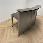 balie met bureau (hxbxd) 110x250x115 cm, donker bruin -, Ophalen of Verzenden, Gebruikt, Bureau