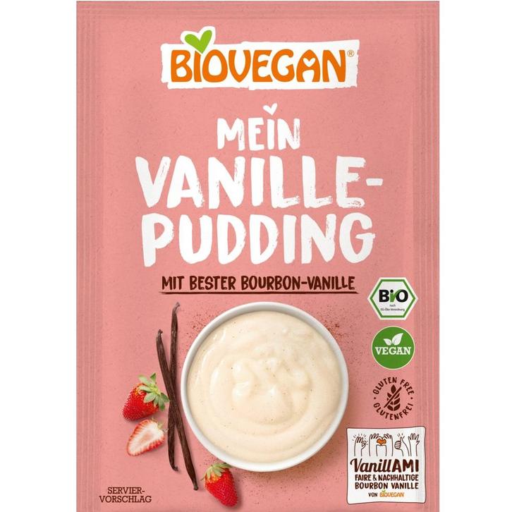 BioVegan Vanille Pudding Biologisch 36g, Hobby en Vrije tijd, Taarten en Cupcakes maken, Nieuw, Verzenden
