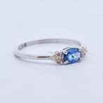 Zonder Minimumprijs - Ring 14 kt. - 0.48ct. tw. Saffier, Nieuw