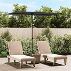 vidaXL Parasol met aluminium paal 2x1,5 m zwart, Verzenden, Nieuw, 2 tot 3 meter