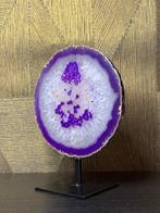 AA+ Quality agate on stand - Hoogte: 130 mm - Breedte: 100