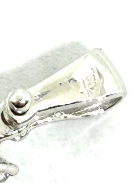 Zonder Minimumprijs - Hanger - 18 karaat Witgoud Saffier -, Sieraden, Tassen en Uiterlijk, Antieke sieraden