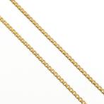 8 Krt. Venetiaanse schakel ketting | 46,5 cm, Sieraden, Tassen en Uiterlijk, Antieke sieraden, Ophalen of Verzenden, Goud