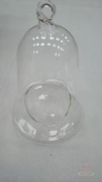 Glas bel voor waxinelichtje of bloemen 18 cm hoog / ds 6st, Ophalen of Verzenden, Nieuw