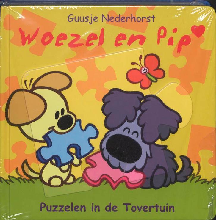 Puzzelen in de tovertuin / Woezel en Pip kartonnen boekjes /, Boeken, Kinderboeken | Baby's en Peuters, Gelezen, Verzenden