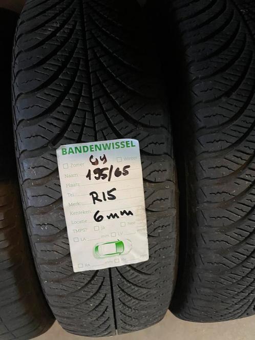 2x Goodyear 155 65 R15 *ALL SEASON* 6MM incl. montage, Auto-onderdelen, Banden en Velgen, 15 inch, All Season, 155 mm, Personenwagen